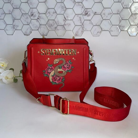 Steve Madden Lunar New Year Red Crossbody Bag - Picture 1 of 8